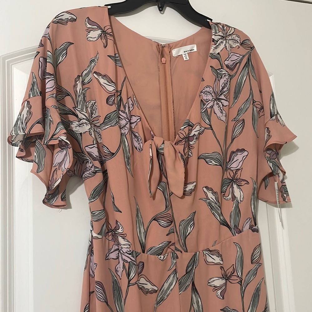 NWT Blush Floral Jumpsuit